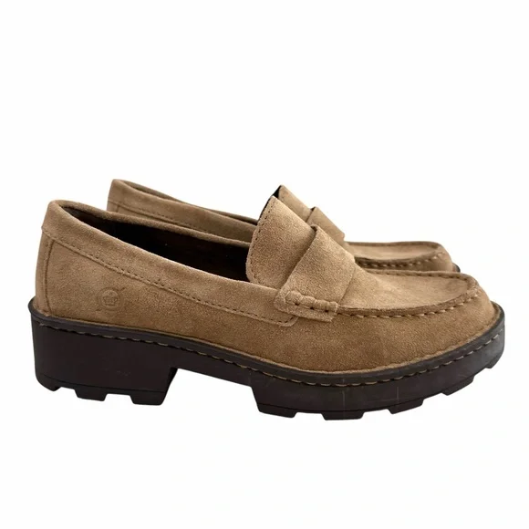 Born Celeste Suede Lug Sole Loafers Women’s Size 7M - Picture 3 of 16
